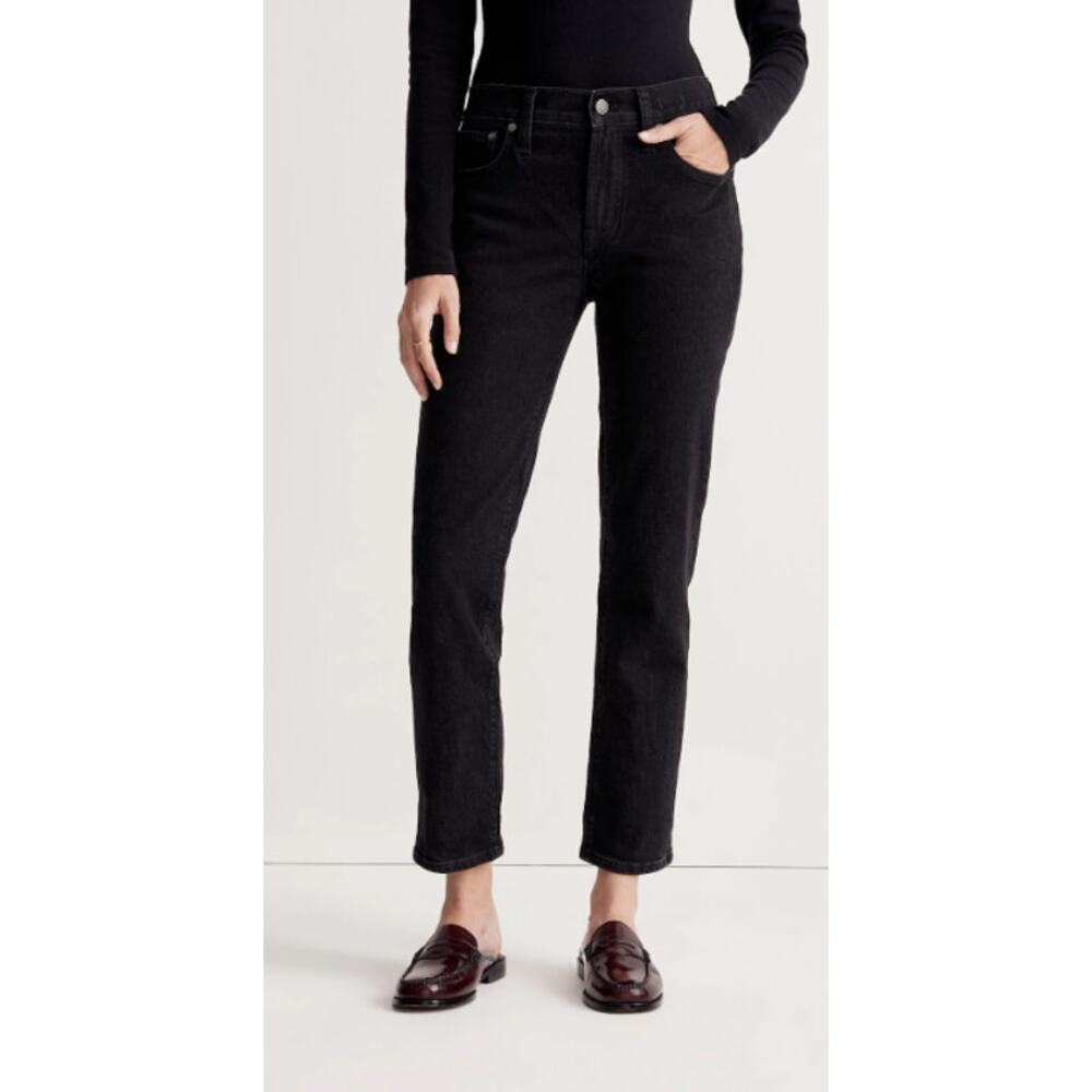 Madewell Mid-Rise Perfect Vintage Jeans Size 25 in Clean Black Wash - Picture 15 of 16